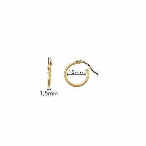 medidas de los pendientes 10mm x 1.5mm