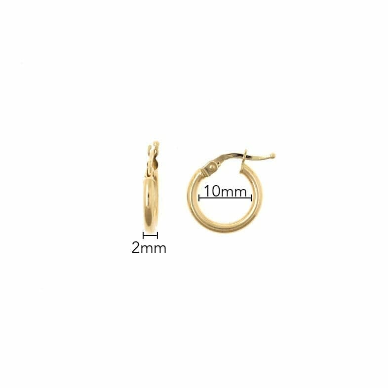 medidas de los pendientes 10mm x 2mm