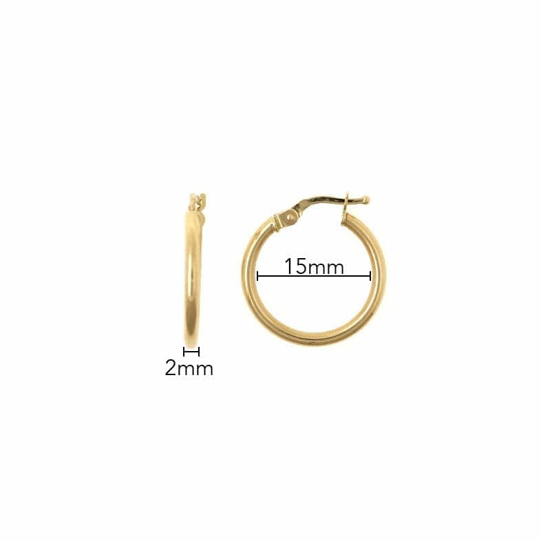 medidas de los pendientes 15mm x 2mm