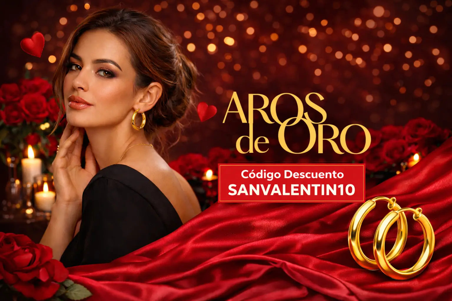promocion san valentin aros de oro