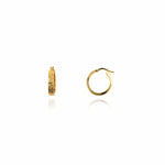 pendientes de aro grecas tipo versace de 15mm diametro