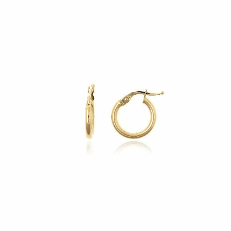 pendientes de aros clasicos de 10mm