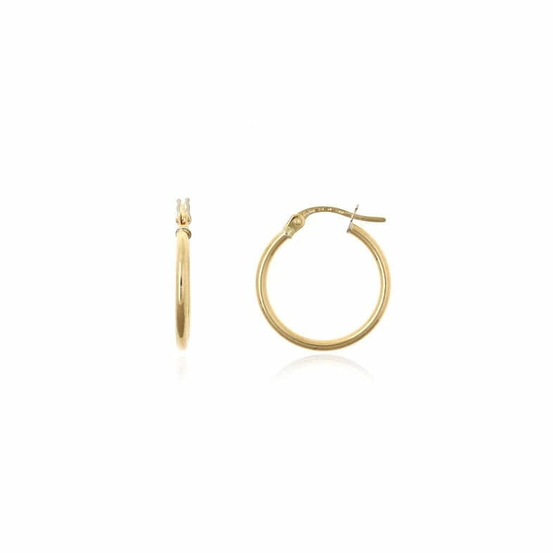 pendientes de aros finos de 15mm