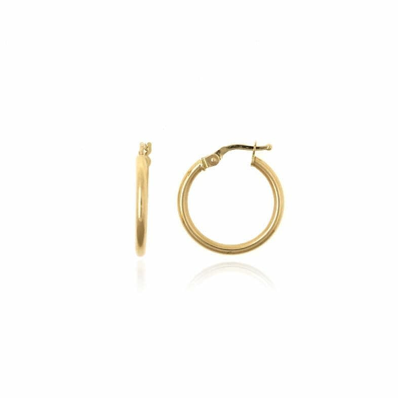 pendientes de aros clasicos de 15mm