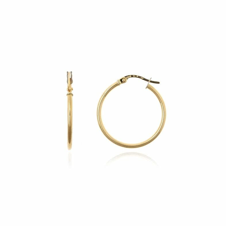 pendientes de aros finos de 20mm