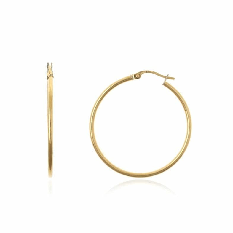 pendientes de aros finos de 30mm