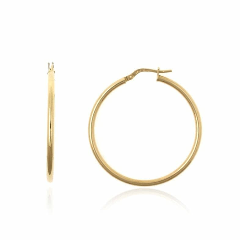 pendientes de aros clasicos de 30mm