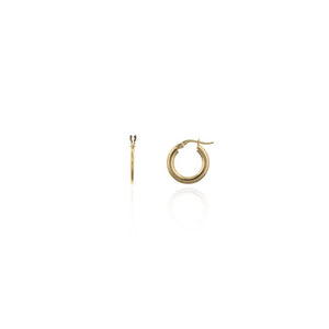 pendientes de aros planos de 10mm de diametro